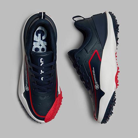 G/FOREゴルフシューズ ネイビー/レッド G/Fore G/18 Embossed Skull & Tees Spikeless Golf Shoes